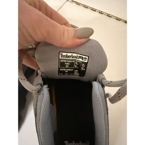 NEW Women's Timberland PRO Composite Toe Work Sneaker Gray Blue 7 Wide $125 [jb] - Picture 12 of 15